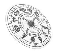 Holibanna Planche de Divination Wicca en Acrylique Noir Gravure Complexe, Décoration Polyvalente pour Contemplation et Usage Pendule Voyance