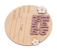Holibanna Plaque Annonce De Naissance Pour Décoration De Souvenir De Et De Milestones