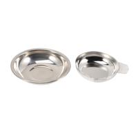Holibanna Plateau de Pesée Empilable pour Balance Électronique en Acier Inoxydable Doseur de Poudre Bords Arrondis, pour Mesurer Petits Objets à Domicile