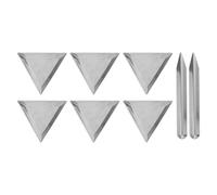 Holibanna Plateau de Pesée en Acier Inoxydable 83 CM Ensemble 8 Pièces 6 Plateaux Triangulaires et 2 Cuillères Doseuses 147 X 17 CM Vaisselle de Laboratoire Précise pour Pesée de