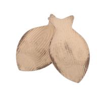 Holibanna Plateaux en Bois Naturel de Poisson 2pcs, Plateau Décoratif Portable Prise Confortable pour Fruits et Bijoux, pour Plan de Travail ou Bureau