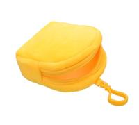 Holibanna Pochette Porte-clés en Peluche Jaune pour Garçon et Filles, Petit Porte-Monnaie Mignon, Porte-Monnaie Compact pour Rangement de Monnaie et Petits Objets, Paquet de Voyage Pratique