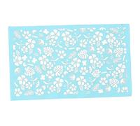 Holibanna Pochoir Sérigraphie pour Pâte Polymère Outil de Création Diy Réutilisable pour Décoration Modèle Pratique et Durable pour Argile