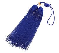 Holibanna Pompon D'épée Chinoise Améliore la Concentration et Performance Bleu en Tissu Accessoire Élégant pour Entraînement Taichi pour Arts Martiaux et Théâtre