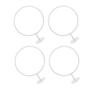 Holibanna Porte Ballon Multifonctionnel en Fer Blanc Mural Support Mural Lot de 4 Pièces, Design Simple et Élégant pour Ballons de Sport pour Salle ou École