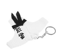 Holibanna Porte-Clés Arts Martiaux Kimono Blanc Judo Solide pour Passionnés de Karaté Présent Remise de Diplôme Accessoire Solide Unisexe