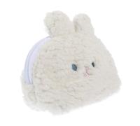 Holibanna Porte-Monnaie Lapin Mignon en Coton Écologique, Pochette à Argenté Douce et Compacte, Paquet de Rangement pour Pièces de Monnaie, Accessoire Féminin pour Voyages et Shopping,