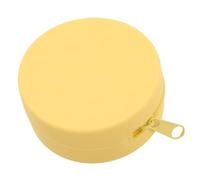 Holibanna Porte-Monnaie Mini en Silicone Rond Imperméable, Petit Porte-Monnaie Japonerie à Fermeture Éclair, Pochette Multi-usages Légère pour Pièces Et Écouteurs, Voyage Féminine, Couleur Jaune Art