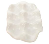 Holibanna Porte-œufs Décoratif Pour Comptoir, Porte-œufs En Céramique, Plateau À Œufs Pour Réfrigérateur, Porte-œufs De Poulet, Organisateur De Stockage D'œufs De Cuisine