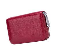 Holibanna Portefeuille Anti-piratage RFID Véritable Petit Format avec Fermeture Éclair Pochette Portable pour Cartes et Documents Protection Sécurisée Le Vol Identité pour Homme et Femme