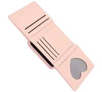 Holibanna Portefeuille Sacs pour Femmes Mini Peluche Porte-Cartes Femmes Mignonette Wallet for Women Pink Support Carte Petit Porte Monnaie à Main en Cuir Unité Centrale Rose