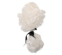 Holibanna Postiche De Juge Pour Homme Cheveux Bouclés Postiche De Cosplay Accessoire De Fête Facile à Porter Déguisement