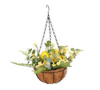 Holibanna Pot Suspendu à Fleurs Matériau Naturel Panier Décoratif Élégant pour Intérieur et Extérieur pour Salon Cuisine Balcon et Jardin