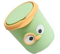 Holibanna Poubelle de Bureau Mini Compacte avec Couvercle à Clapet Polypropylène Vert Poubelle de Table Mignonne et Pratique Cuisine Salle de Bain et Espace de Travail