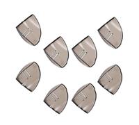 Holibanna Protections Latérales Flexibles en Tpu pour Lunettes, Lot de 4 Paires, Taille Large 17 Mm, Couleur Brune Translucide, Boucliers de Protection Latérale Anti-projections