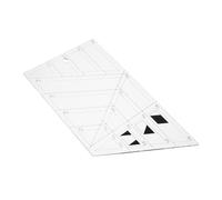 Holibanna Règle de Matelassage Transparente Acrylique Gabarit Trapèze Polyvalent pour Couture Précise Outil Créatif pour Patchwork et Travaux Aiguille