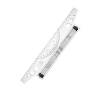 Holibanna Règle Roulante Parallèle pour Ingénieurs Règle de Dessin Multifonction Légère Transparent Tracé Précis de Lignes Cercles et Angles Outil Portable