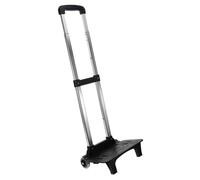 Holibanna Remorque à Bagages Chariot D'achat Portable Chariot Caddie Panier De Valise Voiture Appareil Remorque Portative Conducteur Caddie à Quatre Roues Remorque Légère Alliage D'aluminium