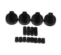 Holibanna Remplacement de Boutons de Cuisinière Universels Plastique pour Gaz et Électrique Kit de de Four avec Adaptateur Compatible avec Divers Modèles de