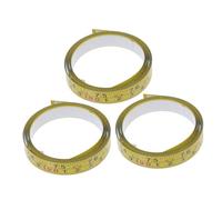 Holibanna Ruban à Mesurer Adhésif Acier Plat Jaune Double Échelle Métrique et Impériale Règle Auto-adhésive Précise pour Scie à Table et Établi de Travail