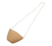 Holibanna Sac Bandoulière Garçon Fille Paille Jaune Tissée Porte Monnaie Mignon pour Plage Coton Apprentissage Gestion Monnaie Sac Croisé pour et