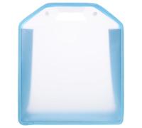 Holibanna Sacoche de Rangement pour Documents en Tissu Oxford Bleu, Porte-documents à Soufflet Bouton-pression, Grand Organiseur de Dossiers Extensible pour Bureau et Maison, Pochette