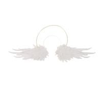 Holibanna Serrage-Tête Ange Halo de Lune Blanc Bandeau Renaissance Léger et Confortable Accessoire Coiffure pour Costume de Dame et Bal Bijou Fantaisie pour Fêtes et Halloween
