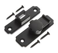 Holibanna Serrure Coulissante Inoxydable Degrés Targette Robuste Effraction pour Portes Intérieures Portes Coulissantes Portails Salles de Bain et Cuisines
