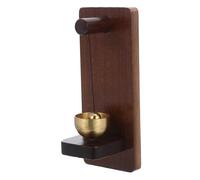 Holibanna Shopkeeper Door Bell Vintage Wooden Wind Chime with Brass Bell for Shop Entry Office Door Opening Decoration