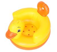 Holibanna Siège Gonflable Garçon Fille Forme Canard Pour Mois Chaise De Sol Portable Support Assise Pour Plage Piscine Voyage