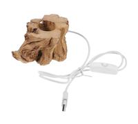 Holibanna Socle Léger Pour Boule De Cristal En Bois 6 Cm Led Usb Veilleuse De Table Support D’exposition Décoratif Bureau Ambiance Chaleureuse