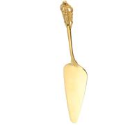 Holibanna Spatule à Gâteau Manche Or Élégant en Acier Inoxydable 304, Pratique pour Couper, Résistante la Rouille, pour Mariage Cuisine Quotidienne