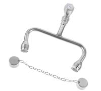 Holibanna Station de Lavage Oculaire Acier Inoxydable Raccord Robinet pour Urgence Installation Facile sans Plomberie Usage Industriel et Domestique Matériau et Fiable