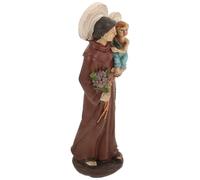 Holibanna Statue de Prêtre Renaissance en Résine Tenant Un Bébé, Décoration Religieuse Intérieure Unique, Ornement Artistique pour Église et Maison, Symbole