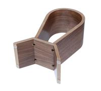 Holibanna Support Casque Bois de Noyer Naturel Support de Rangement Stable et Décoratif pour Bureau et Maison Porte-écouteurs Élégant et Pratique Cadeau pour Amis Adapté Aux Casques Audio
