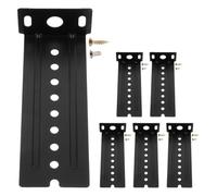 Holibanna Support Coulissant pour Plateau de Clavier en Acier Robuste 6 Pièces Noir, Montage sous Clavier pour Étagère et Tiroir, Accessoire de Remplacement Silencieux et Lourd