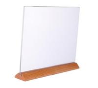 Holibanna Support de Panneau Acrylique Transparent Incliné pour Menu Photo Affichage Porte Affiche Menu Boutique Présentoir Table Acrylique Facile à Nettoyer et à Jour