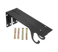 Holibanna support de tige de placard support étagère triangle Black