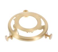 Holibanna Support Lampe Cuivre avec Anneau Trois pour Abat-jour Clip Réversible Facile à Installer Accessoire pour Fixation Stable Éclairage Intérieur