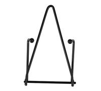 Holibanna Support Mural Métal pour Assiettes et Objets Décoratifs Porte Plateau Polyvalent pour Maison Bureau Vitrines et Expositions Noir Petit Modèle
