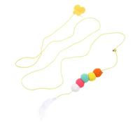 Holibanna Suspendu Élastique en Corde et Polyester Plume pour Chat Balançoire Réglable D'insecte Cartoon pour Exercice Aérobie et Jeu Autonome Intérieur