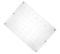 Holibanna Tableau Blanc Calendrier Pratique en Acrylique Magnétique Effaçable à Sec Lisse pour Réfrigérateur pour Bureau et Étudiants