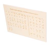 Holibanna Tableau Braille pour Aveugles Outil Éducatif pour Apprentissage des Lettres et Chiffres Pratique et Durable pour Compétences Braille