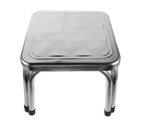 Holibanna Tabouret de Étanche en Acier Inoxydable 22 Cm Antidérapant, Marchepied Compact pour Salle de Bain, Tabouret Sécurisé et Polyvalent Maison et Espace Humide