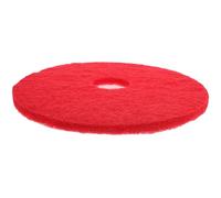 Holibanna Tampon de Nettoyage Rond 43 CM Rouge, Outil de Nettoyage pour Machine à Polir Sols, Patin Polyvalent pour Polissage et Entretien de Parquet, Carrelage et Marbre, Adapté aux