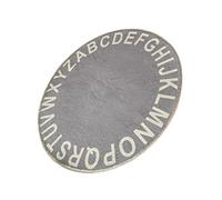 Holibanna Tapis Rampant Pour Bébé Rond Lettre Alphabet Tapis De Sol En Coton Gris Pour Chambre Garçon Et Filles Doux Et Lavable Espace D’éveil Sécurisé Pour Nourrisson
