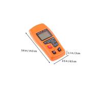 Holibanna Testeur Humidité Bois Portable avec Écran LCD Rétroéclairé Mémoire et pour Mesurer Teneur Eau Papier Carton sans Batterie Couleur Orange