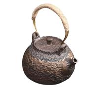 Holibanna Théière Vintage Céramique avec Infuseur et Poignée Métallique Service Thé Porcelaine pour Maison et Bureau Style Rétro et Isolant Chaleur