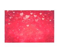 Holibanna Toile de Fond en Polyester pour Photographie Saint-Valentin Motif Cœur D’Amour Scintillant Décor Mural pour Fête Scène Photo Pliable et Transportable Événement et Studio