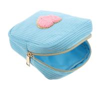 Holibanna Trousse à Maquillage Mignonne avec Patch Cœur Petite Pochette Cosmétique pour Voyage Trousse De Toilette pour Femmes Et Mini Organisateur à